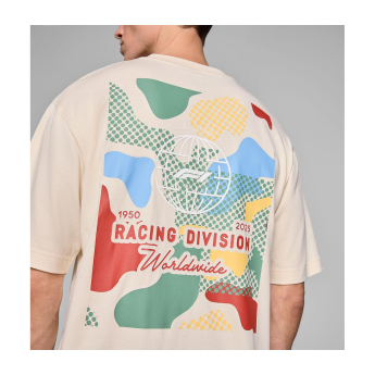 Formule 1 muška majica Camo Graphic beige F1 Team 2025