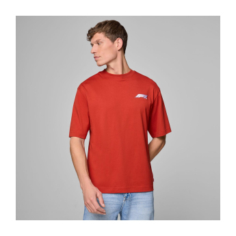 Formule 1 muška majica Heritage Logo Red F1 Team 2025