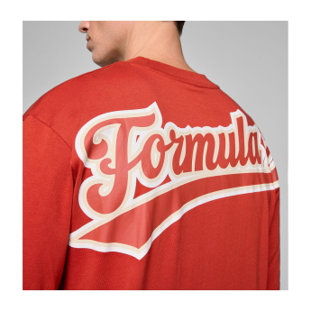 Formule 1 muška majica Heritage Logo Red F1 Team 2025