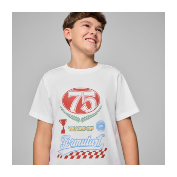 Formule 1 dječja majica Legacy Graphic white F1 Team 2025