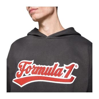 Formule 1 muška majica s kapuljačom Heritage Graphic black F1 Team 2025