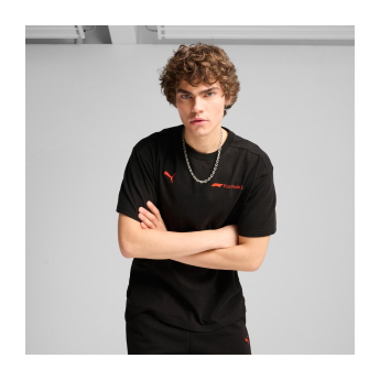 Formule 1 muška majica Essential Relaxed Logo black F1 Team 2025