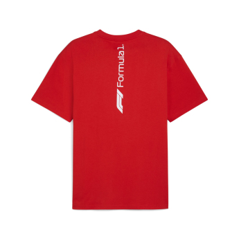 Formule 1 muška majica Essential Relaxed Logo red F1 Team 2025