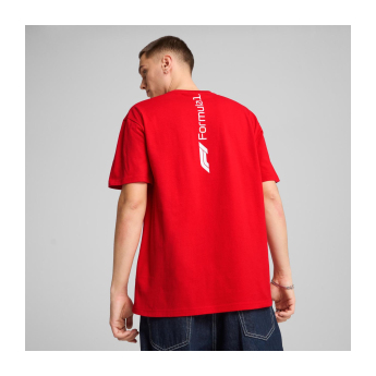 Formule 1 muška majica Essential Relaxed Logo red F1 Team 2025