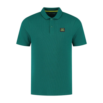 Aston Martin muška polo majica Tech Waffle green F1 Team 2025