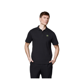 Aston Martin muška polo majica Tech Waffle black F1 Team 2025