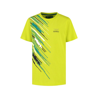 Aston Martin dječja majica Graphic lime F1 Team 2025