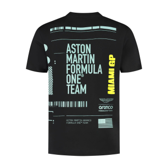 Aston Martin muška majica GP Miami black F1 Team 2025