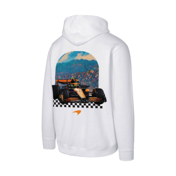 Mclaren Honda muška majica s kapuljačom Retro white F1 Team 2025