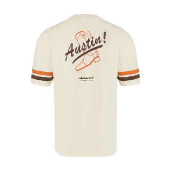 Mclaren Honda muška majica Austin GP beige F1 Team 2025
