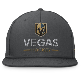 Vegas Golden Knights šilterica ravnog oboda Authentic Pro A/Cap Flat Brim Square Visor Structured Adjustable
