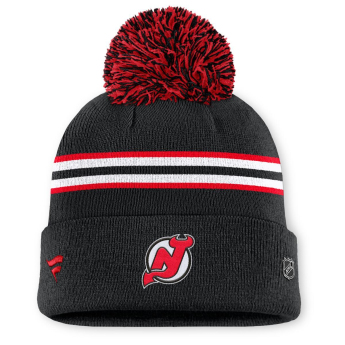 New Jersey Devils ženska zimska kapa Authentic Pro W/Cap Cuffed Pom Beanie