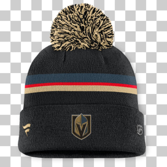 Vegas Golden Knights ženska zimska kapa Authentic Pro W/Cap Cuffed Pom Beanie
