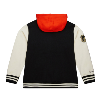 Anaheim Ducks muška majica s kapuljačom Courtside Fleece Button Front Current Logo