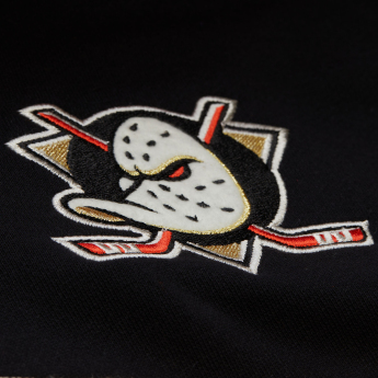 Anaheim Ducks muška majica s kapuljačom Courtside Fleece Button Front Current Logo