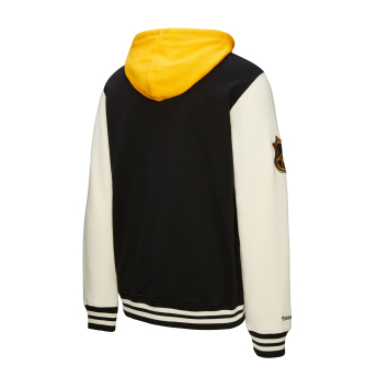 Boston Bruins muška majica s kapuljačom Courtside Fleece Button Front Current Logo