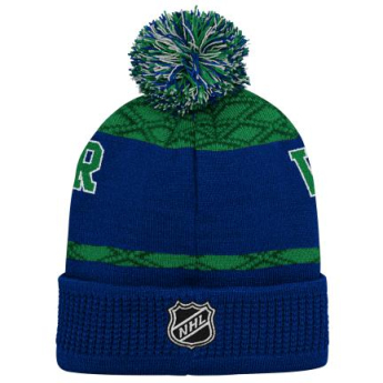 Vancouver Canucks dječja zimska kapa Puck Pattern Cuffed Pom