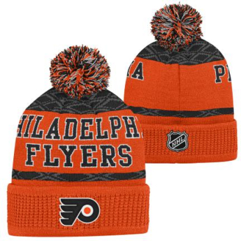 Philadelphia Flyers dječja zimska kapa Puck Pattern Cuffed Pom