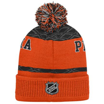 Philadelphia Flyers dječja zimska kapa Puck Pattern Cuffed Pom