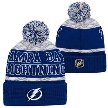 Tampa Bay Lightning dječja zimska kapa Puck Pattern Cuffed Pom