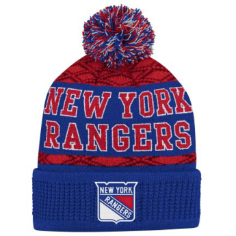 New York Rangers dječja zimska kapa Puck Pattern Cuffed Pom