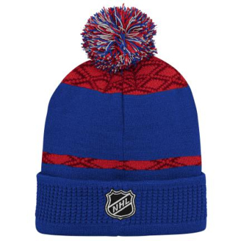 New York Rangers dječja zimska kapa Puck Pattern Cuffed Pom