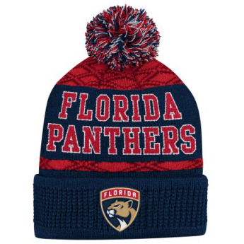 Florida Panthers dječja zimska kapa Puck Pattern Cuffed Pom