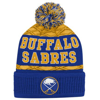 Buffalo Sabres dječja zimska kapa Puck Pattern Cuffed Pom