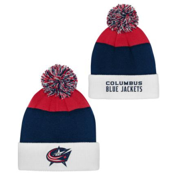 Columbus Blue Jackets dječja zimska kapa Essentials Cuffed Knit W Pom