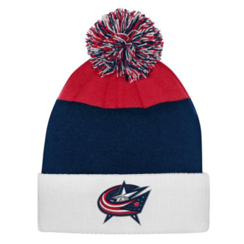 Columbus Blue Jackets dječja zimska kapa Essentials Cuffed Knit W Pom