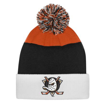 Anaheim Ducks dječja zimska kapa Essentials Cuffed Knit W Pom