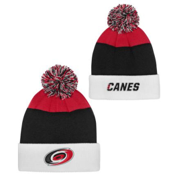 Carolina Hurricanes dječja zimska kapa Essentials Cuffed Knit W Pom