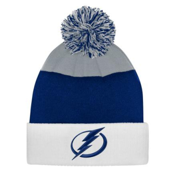 Tampa Bay Lightning dječja zimska kapa Essentials Cuffed Knit W Pom