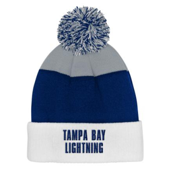 Tampa Bay Lightning dječja zimska kapa Essentials Cuffed Knit W Pom