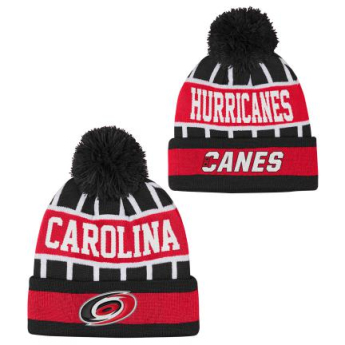 Carolina Hurricanes dječja zimska kapa Go Fast Cuffed Knit W Pom