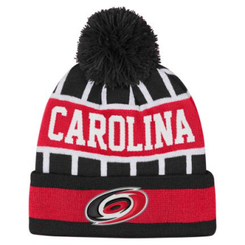 Carolina Hurricanes dječja zimska kapa Go Fast Cuffed Knit W Pom