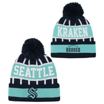 Seattle Kraken dječja zimska kapa Go Fast Cuffed Knit W Pom