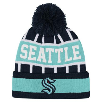 Seattle Kraken dječja zimska kapa Go Fast Cuffed Knit W Pom