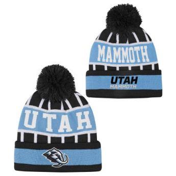 Utah Hockey Club dječja zimska kapa Go Fast Cuffed Knit W Pom