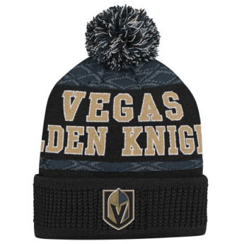Vegas Golden Knights dječja zimska kapa Puck Pattern Cuffed Pom