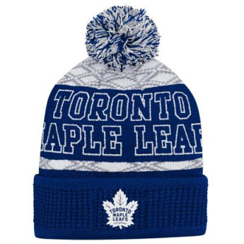 Toronto Maple Leafs dječja zimska kapa Puck Pattern Cuffed Pom