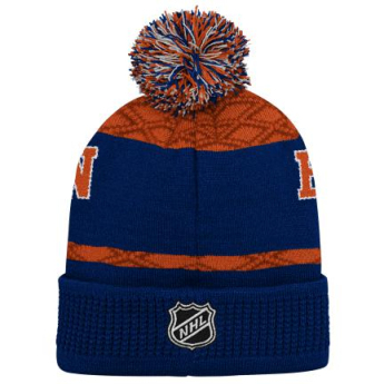 Edmonton Oilers dječja zimska kapa Puck Pattern Cuffed Pom