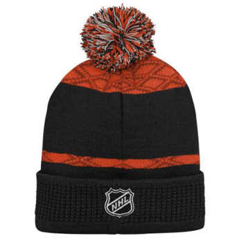 Anaheim Ducks dječja zimska kapa Puck Pattern Cuffed Pom