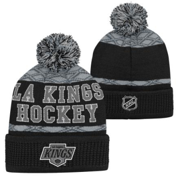 Los Angeles Kings dječja zimska kapa Puck Pattern Cuffed Pom