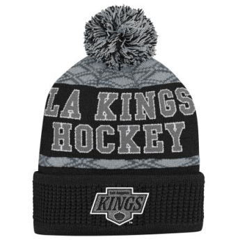Los Angeles Kings dječja zimska kapa Puck Pattern Cuffed Pom