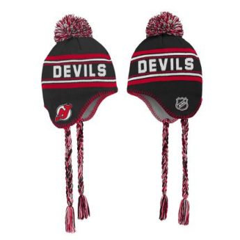 New Jersey Devils dječja zimska kapa Jacquard Tassel Knit With Pom