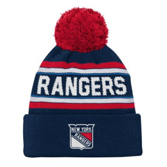 New York Rangers dječja zimska kapa 3Rd Jersey Jacquard Cuff Pom