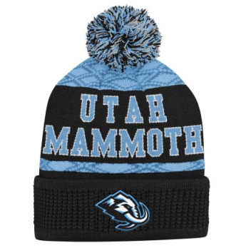 Utah Hockey Club dječja zimska kapa Puck Pattern Cuffed Pom