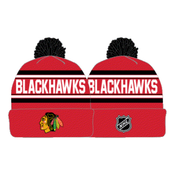 Chicago Blackhawks dječja zimska kapa 3Rd Jersey Jacquard Cuff Pom