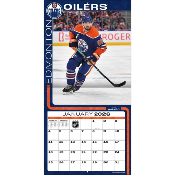 Edmonton Oilers kalendar 2026 Wall